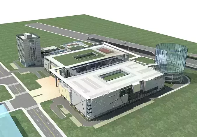 Commercial Building 3D model