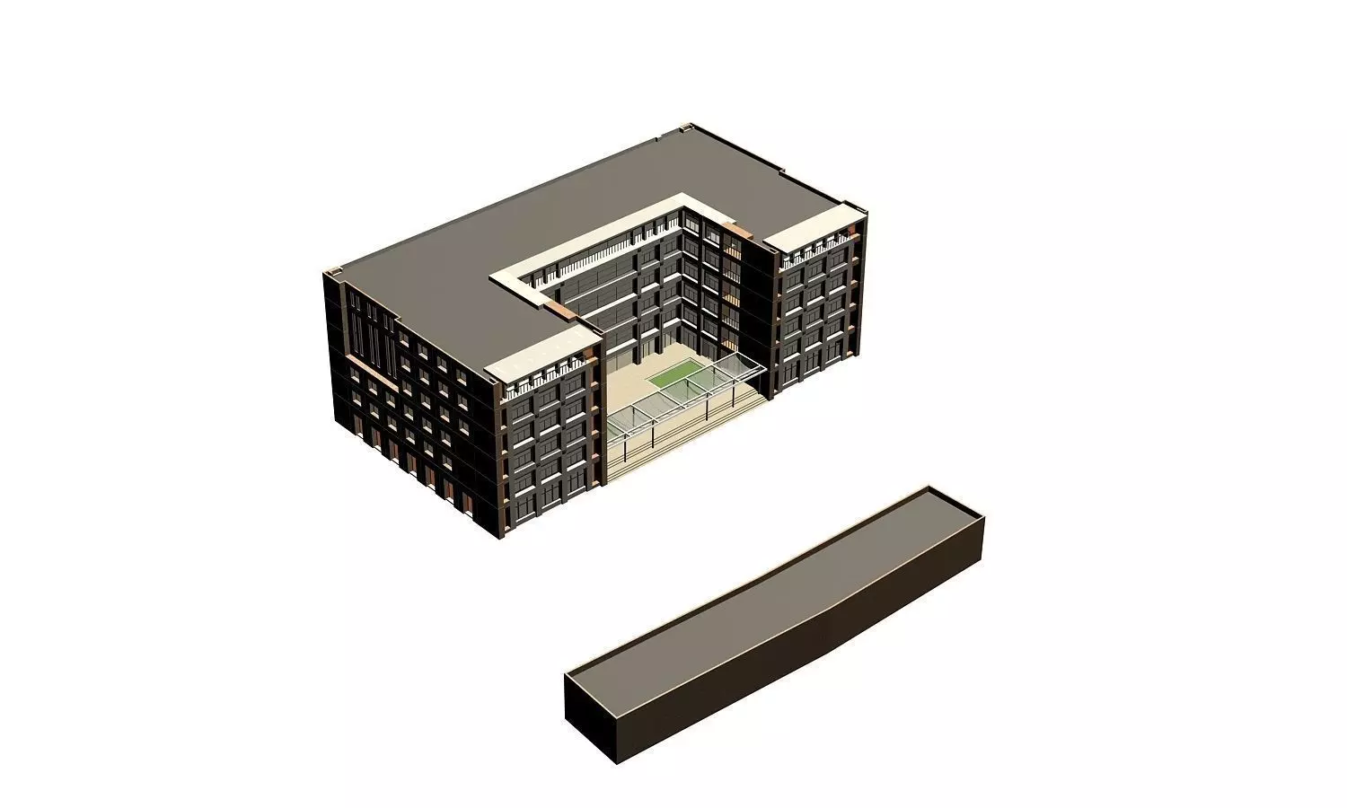 Office Building 3D model_0
