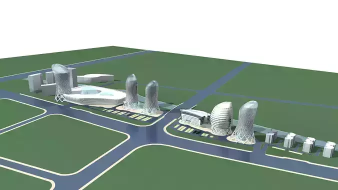 Commercial Building 3D model