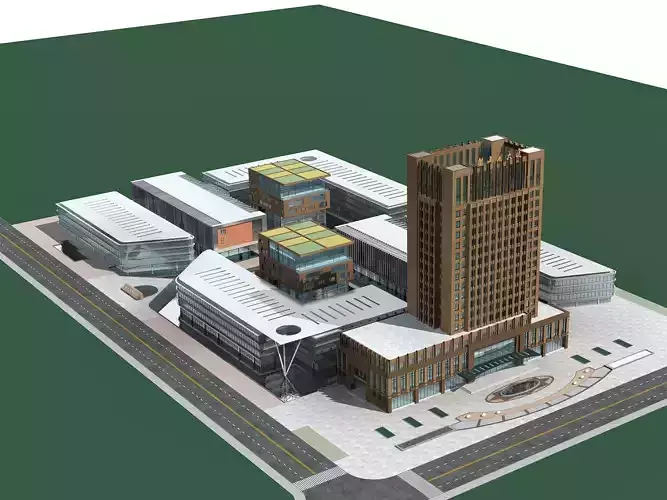 Office Building 3D model