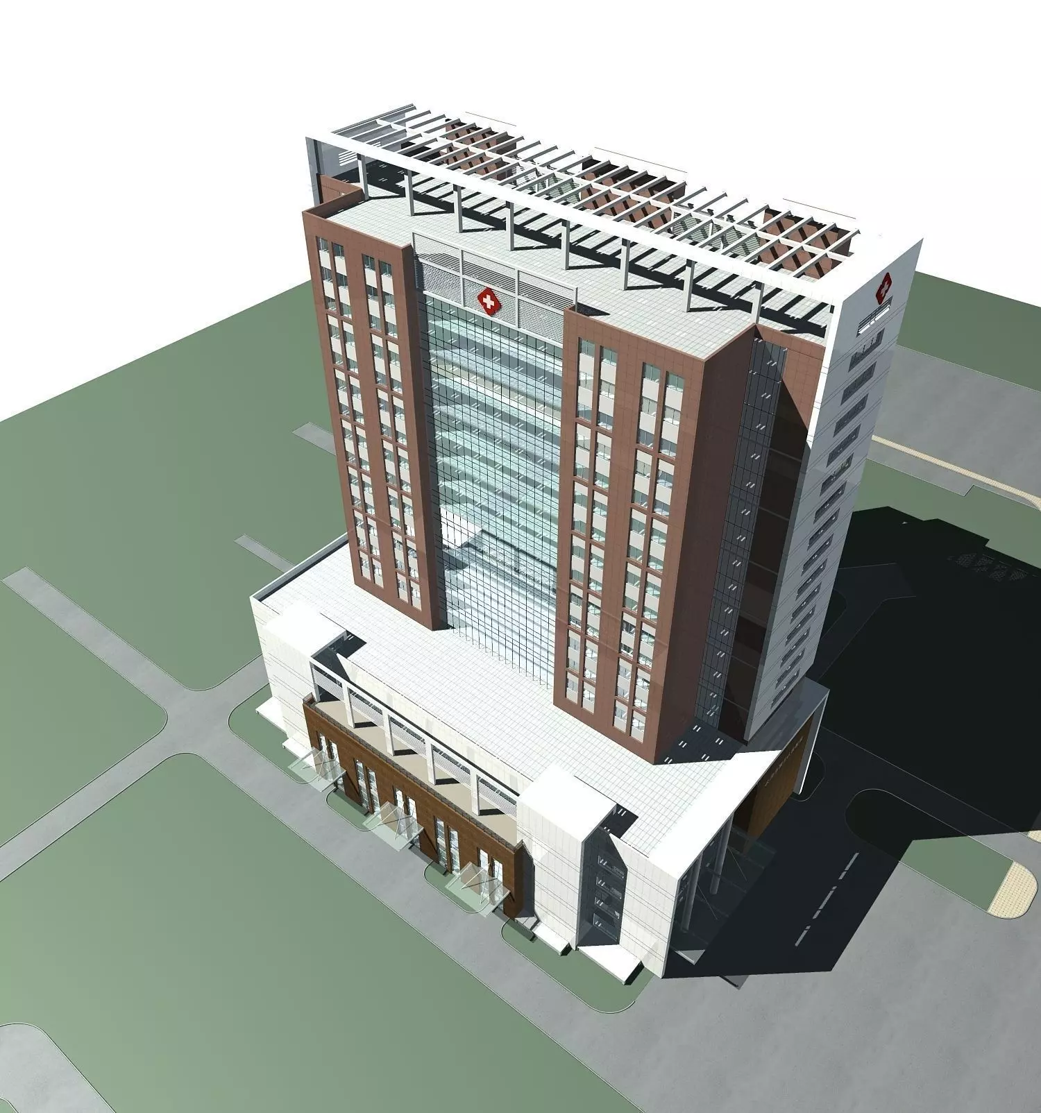 Hospital Building 3D model