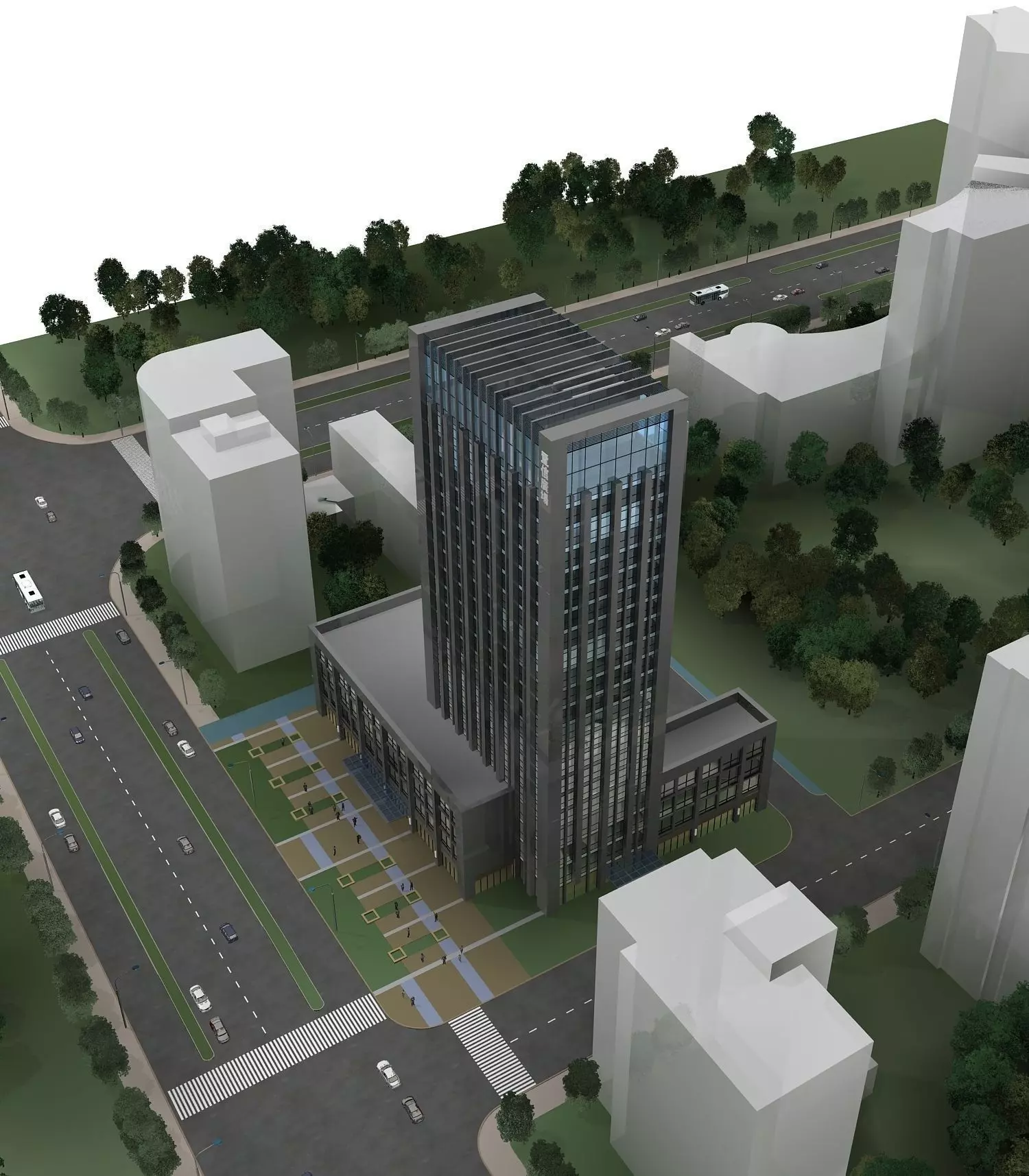 Office Building 3D model_0