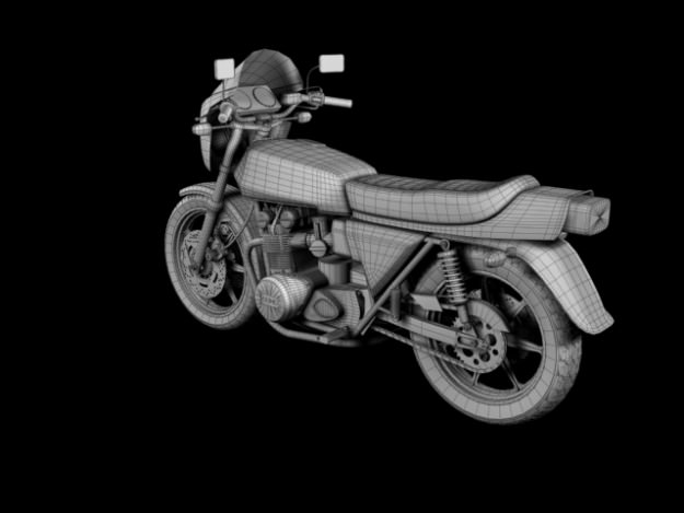 Kawasaki Z1-R 1977 3D model_17