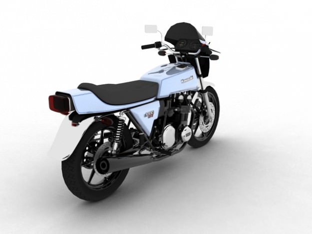 Kawasaki Z1-R 1977 3D model_7