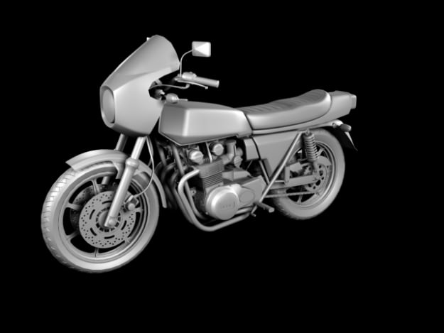 Kawasaki Z1-R 1977 3D model_14