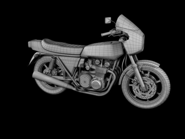 Kawasaki Z1-R 1977 3D model_21