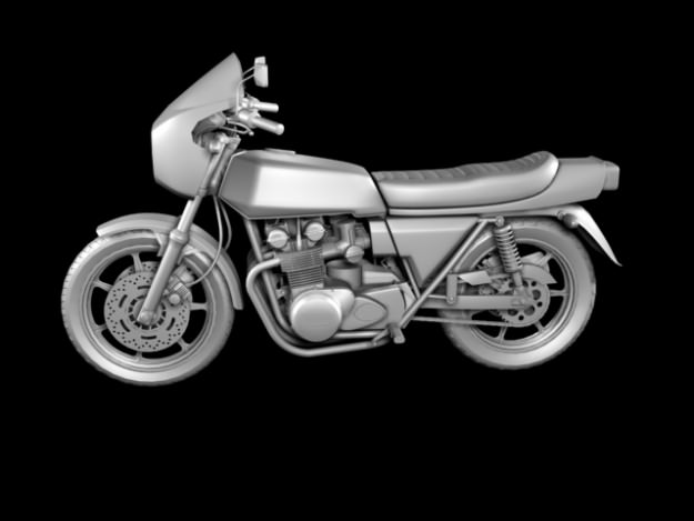 Kawasaki Z1-R 1977 3D model_15