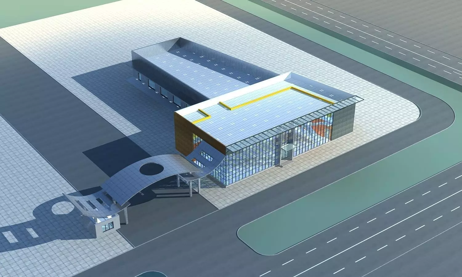 Office Building 3D model_0