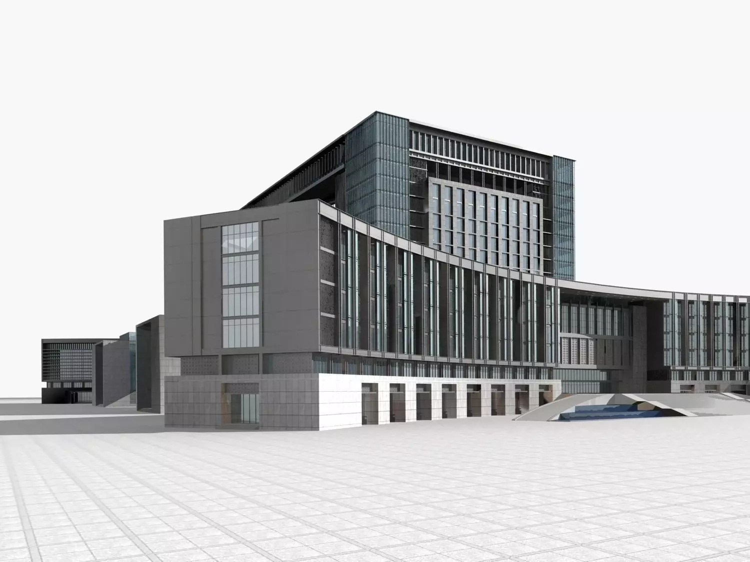 Office Building 3D model_0