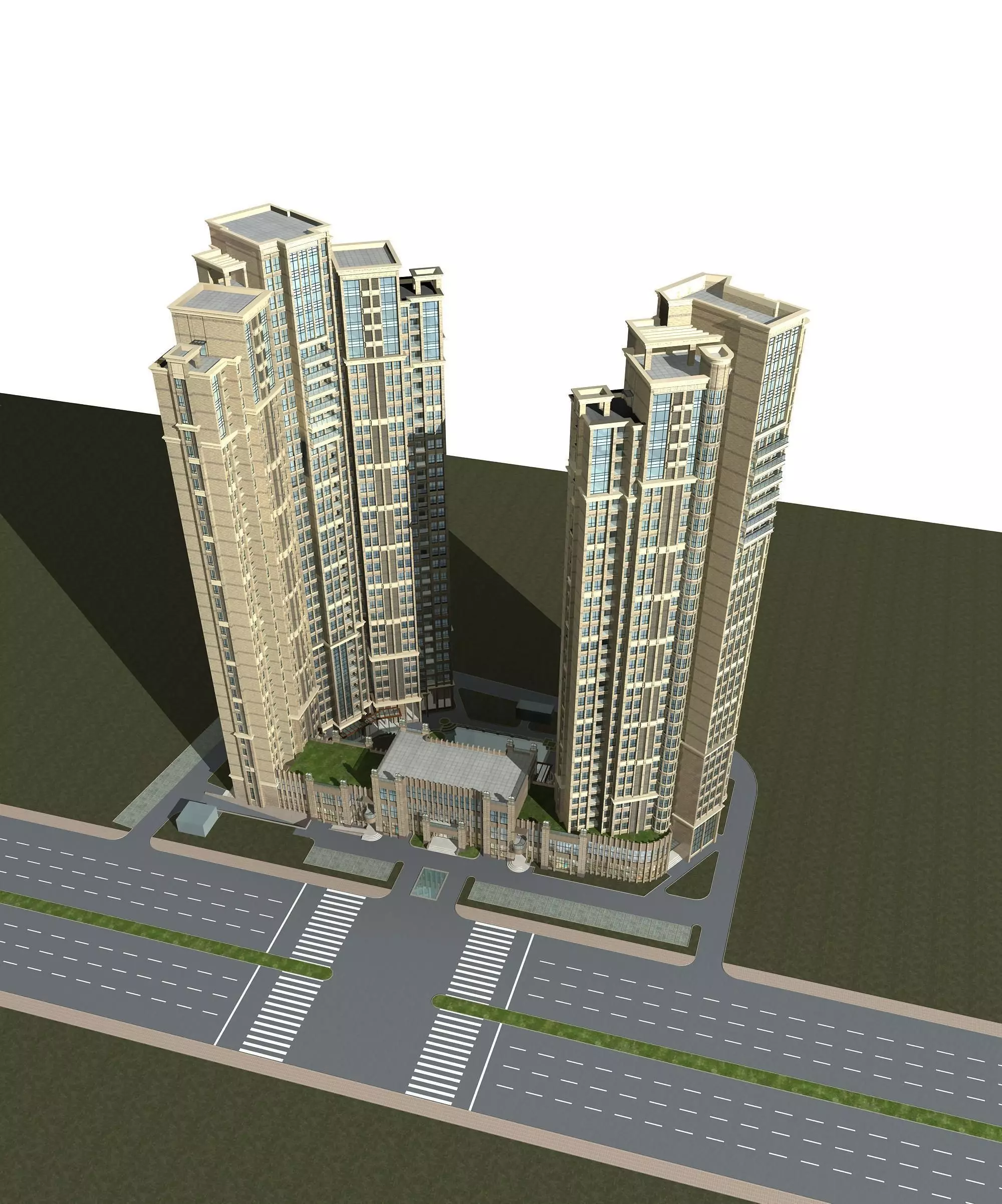 Office Building 3D model_0