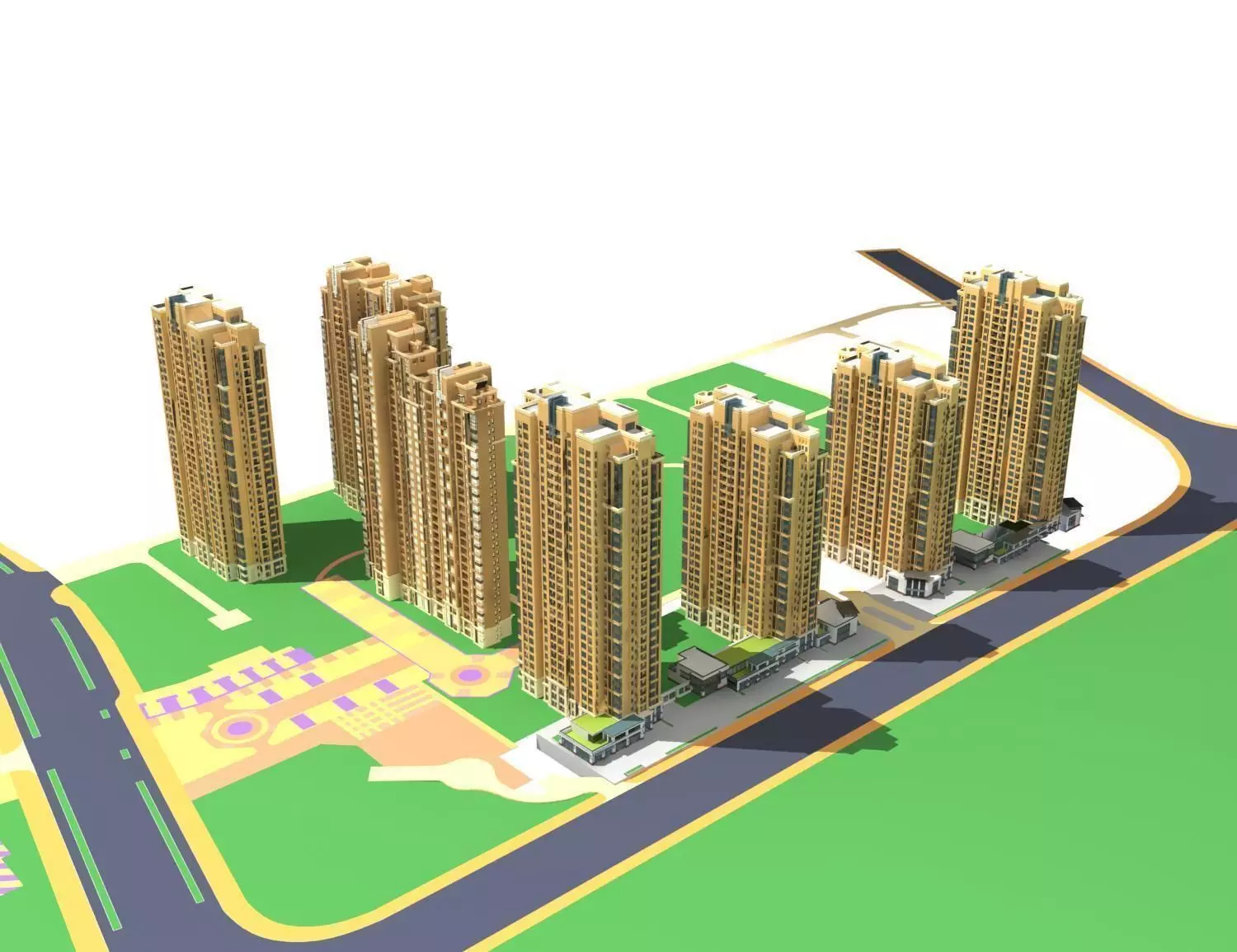 High-Rise Residential 3D model