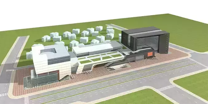 Commercial Building 3D model
