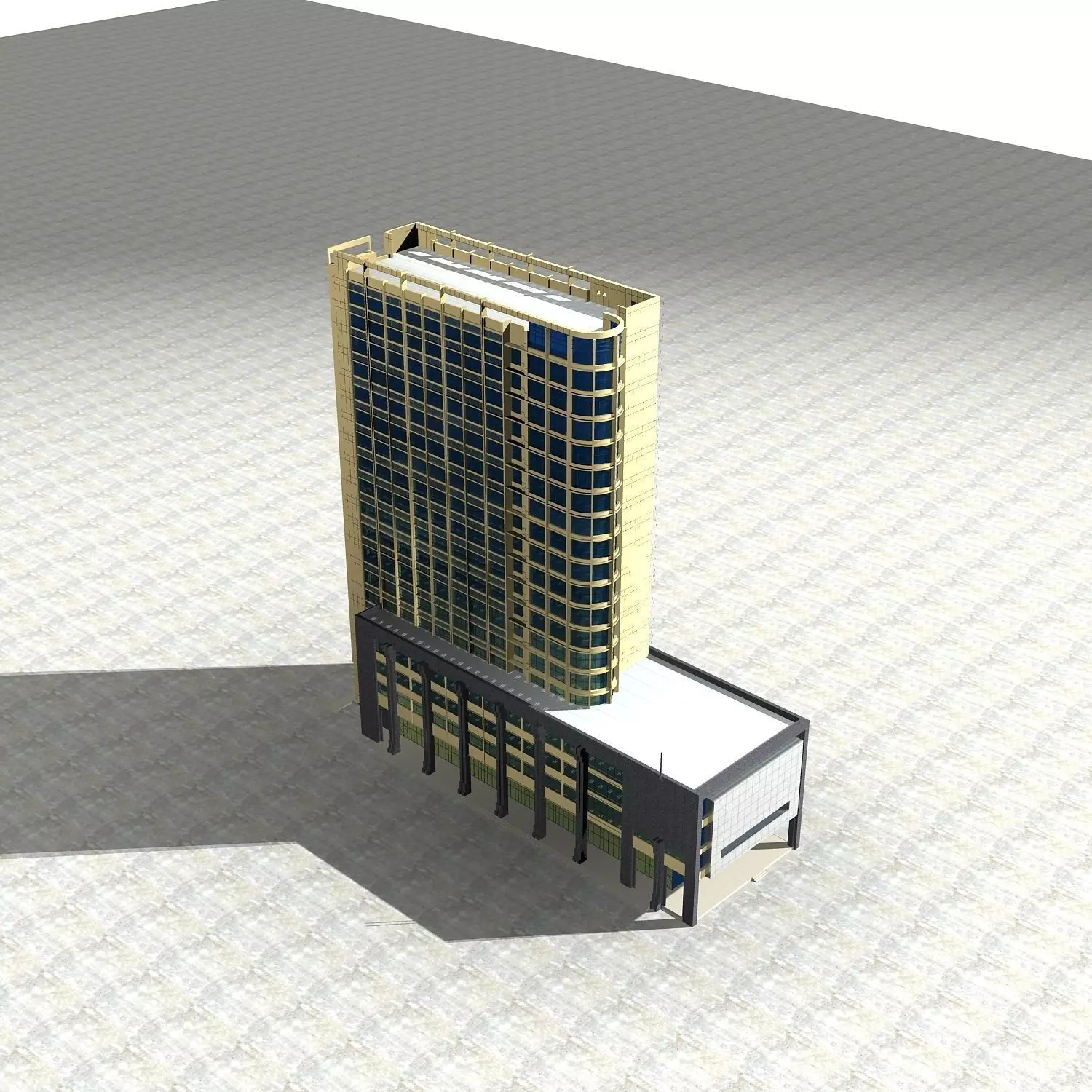 Office Building 3D model_0