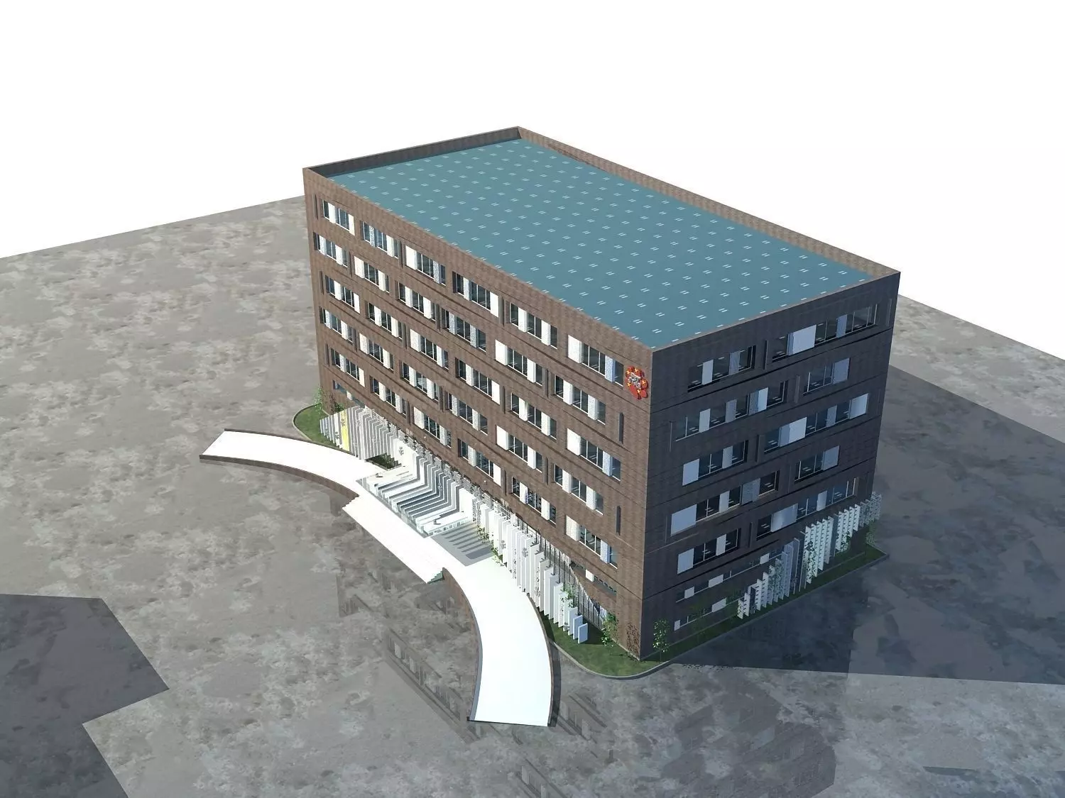 Office Building 3D model_0