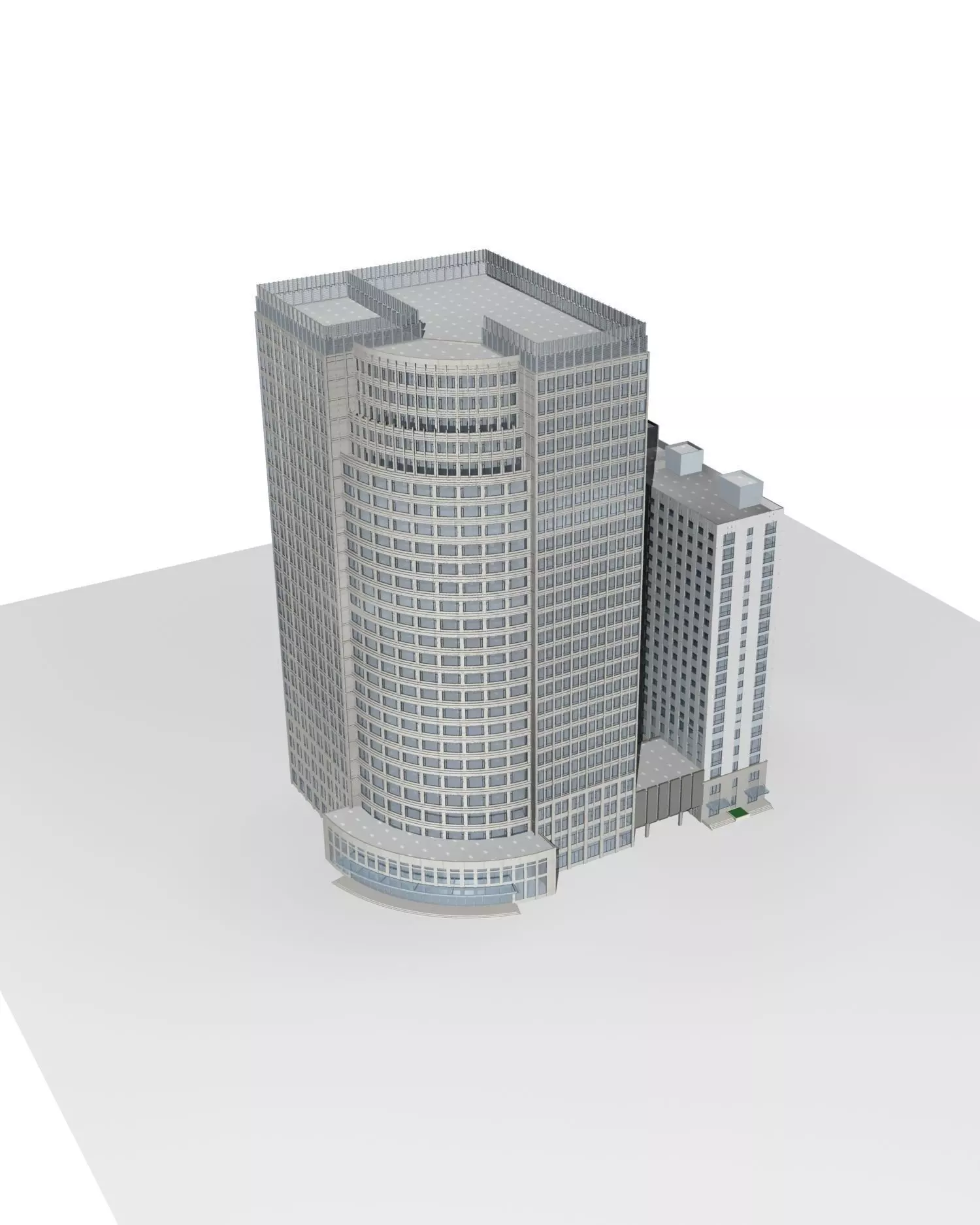 Office Building 3D model_0