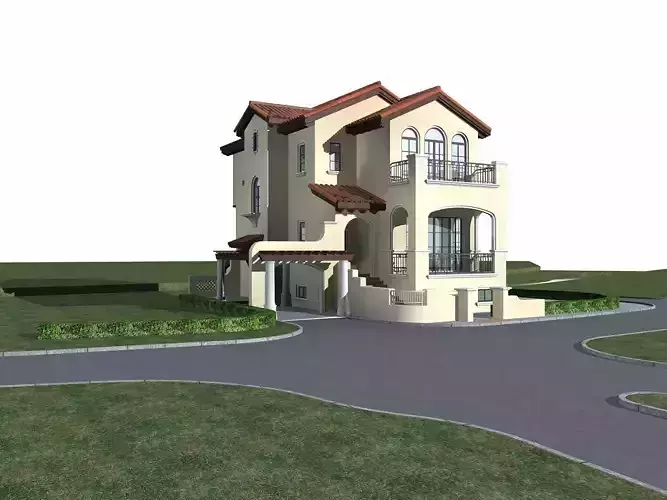Villa two story house