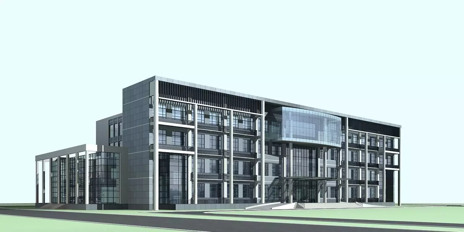 Office Building 3D model_0