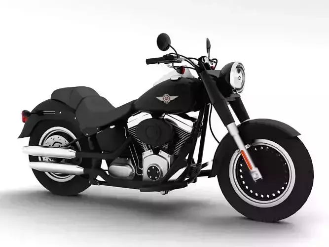 Harley-Davidson FLSTFB Fat Boy Lo 2012 3D model