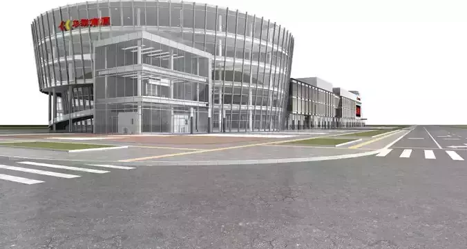 Commercial Building 3D model