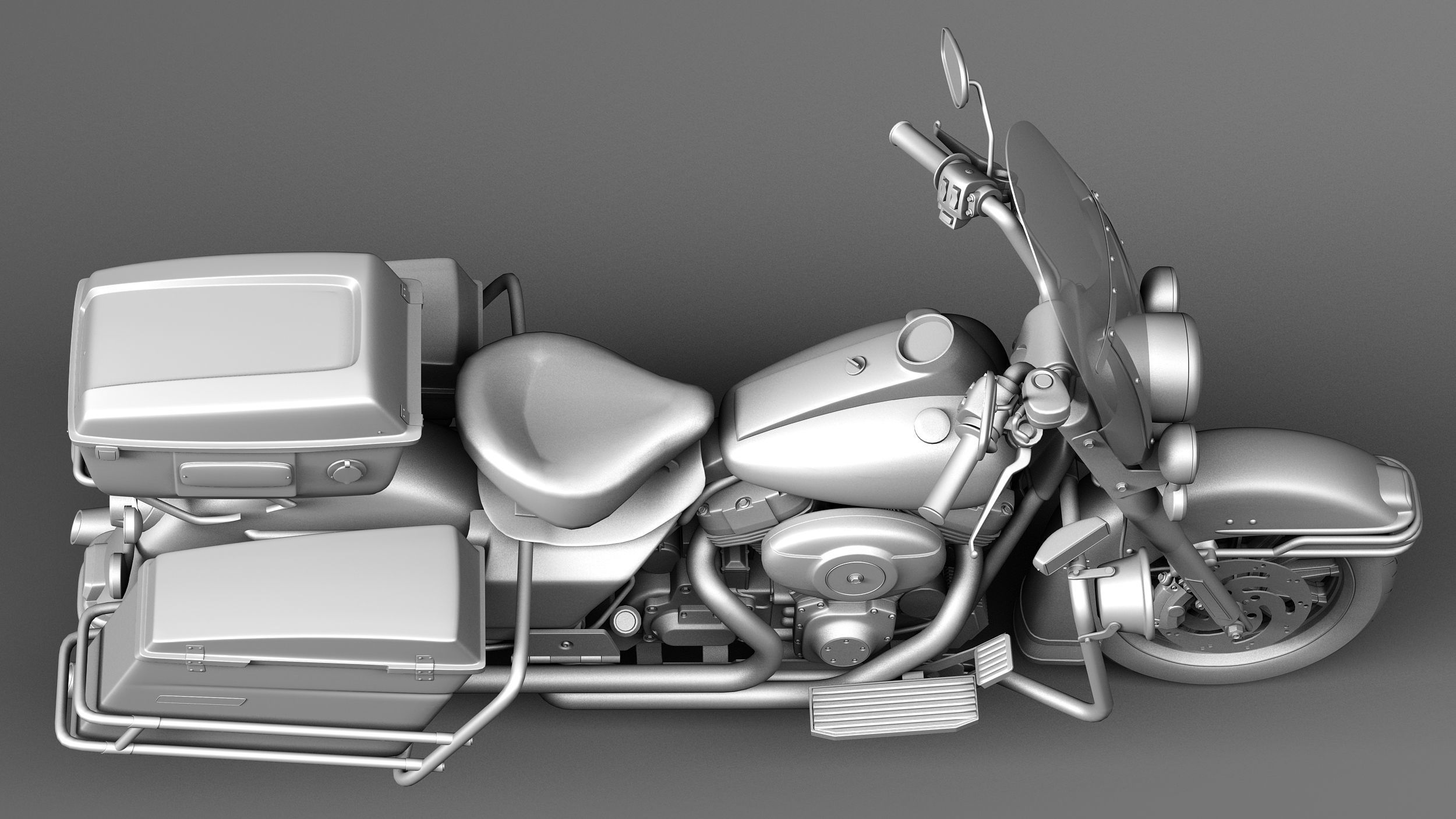 Harley-Davidson Road King NYPD Police 2015 3D model_15
