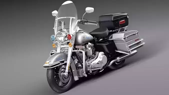 Harley-Davidson Road King NYPD Police 2015 3D model