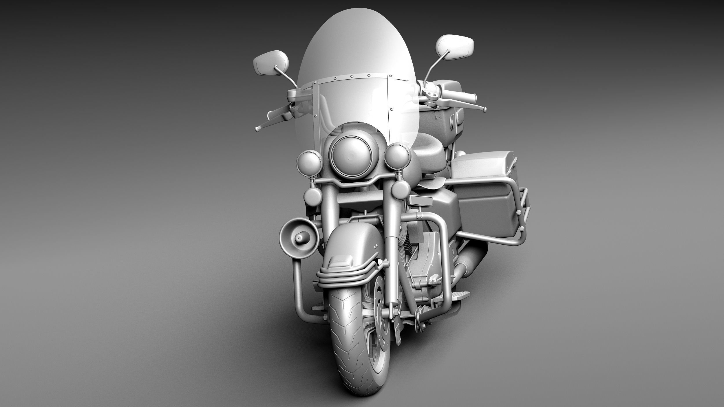 Harley-Davidson Road King NYPD Police 2015 3D model_9