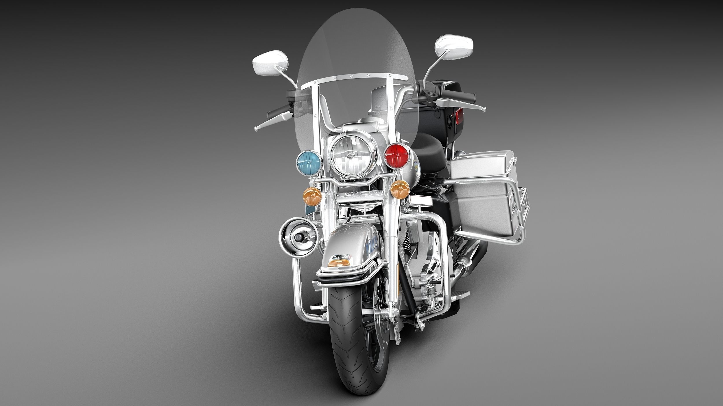 Harley-Davidson Road King NYPD Police 2015 3D model_1