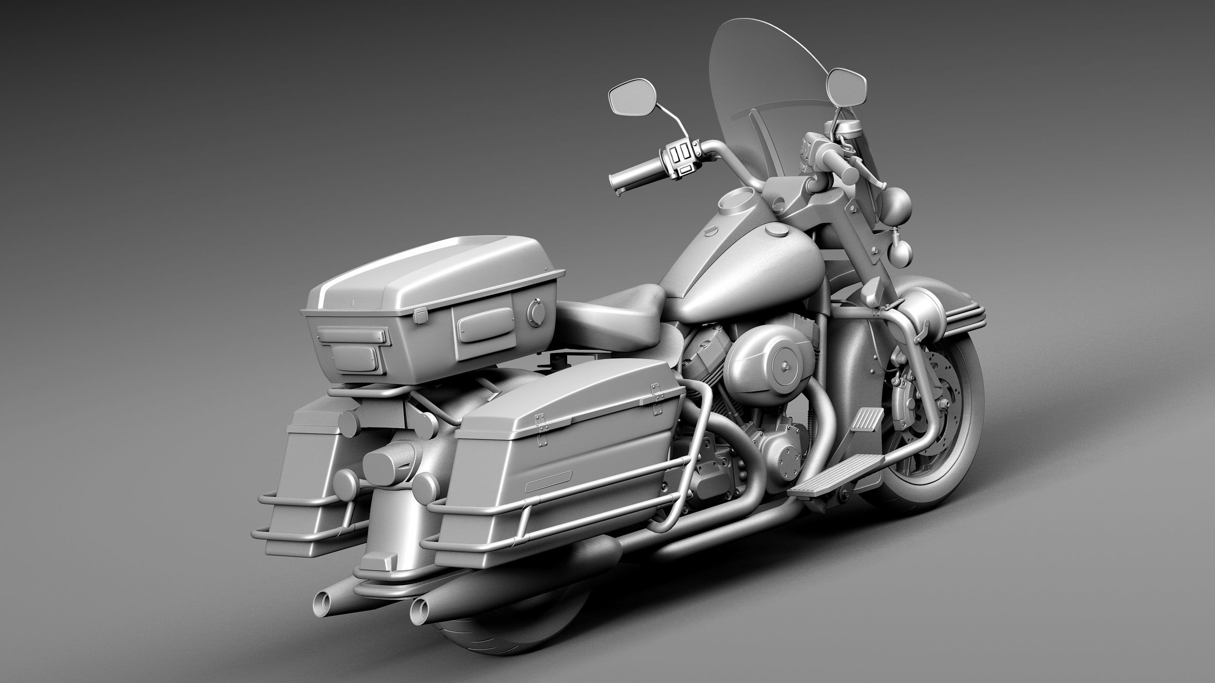 Harley-Davidson Road King NYPD Police 2015 3D model_12