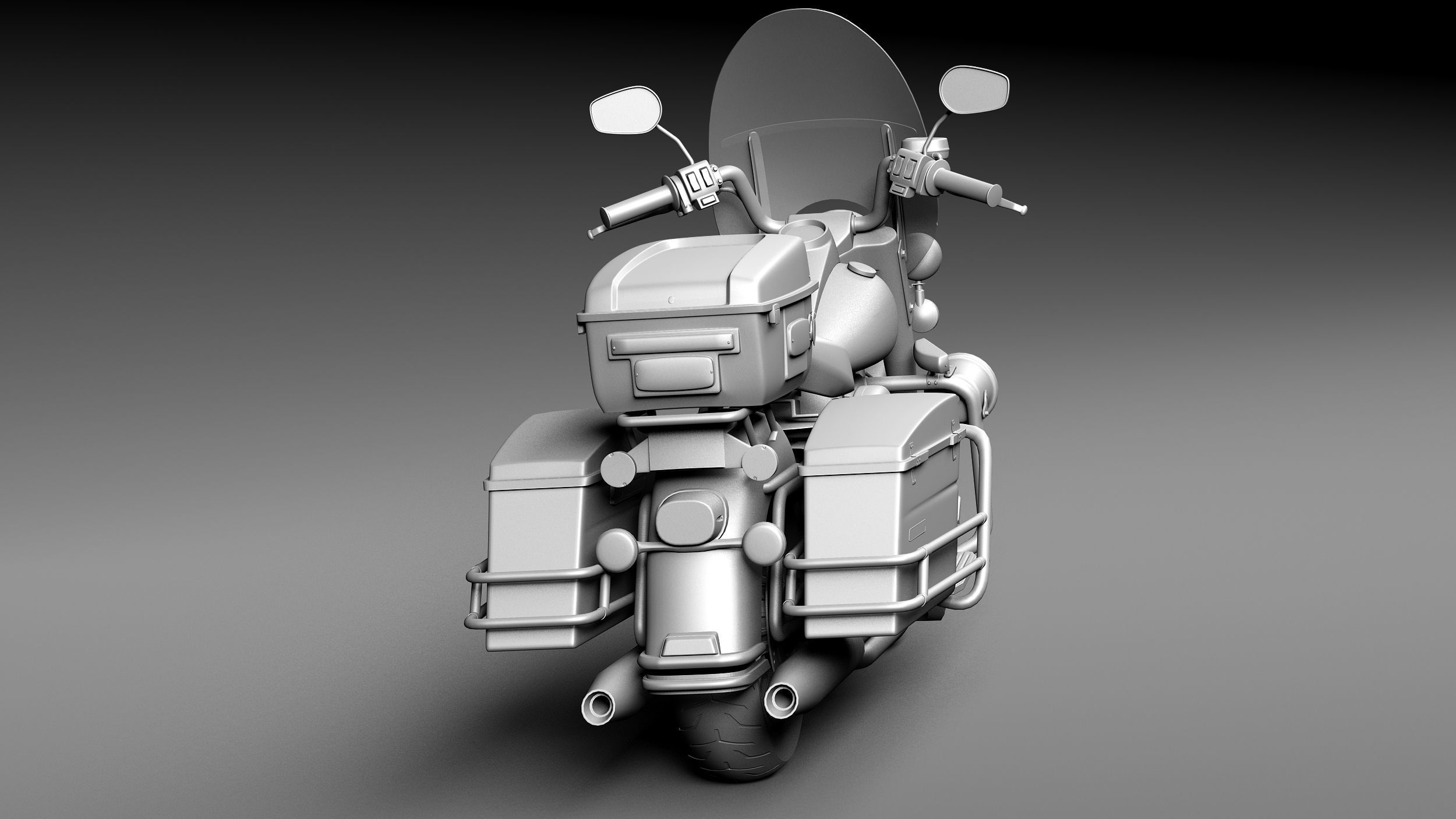 Harley-Davidson Road King NYPD Police 2015 3D model_13