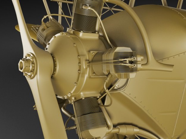 Po-2 Polikarpov Soviet biplane 3D model_18