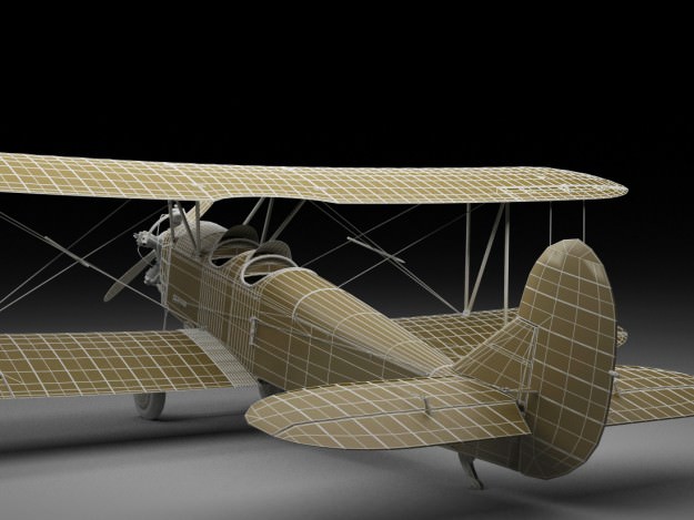 Po-2 Polikarpov Soviet biplane 3D model_24