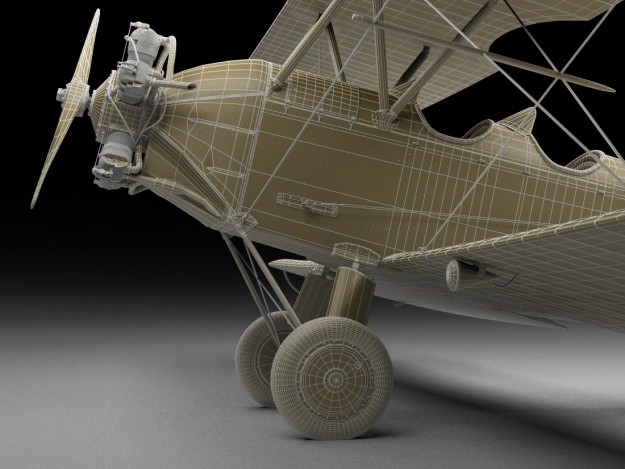 Po-2 Polikarpov Soviet biplane 3D model_25