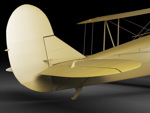 Po-2 Polikarpov Soviet biplane 3D model_20