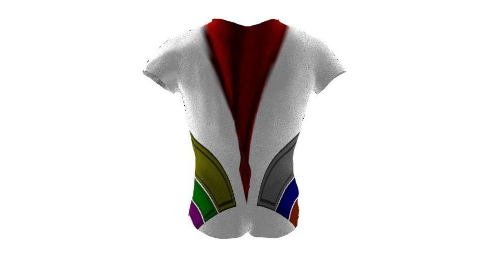 Shirt Low-poly 3D model_4
