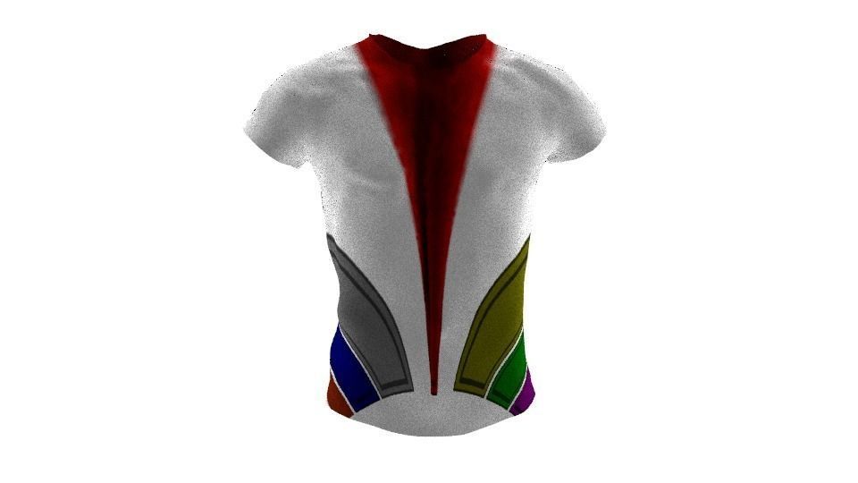 Shirt Low-poly 3D model_1
