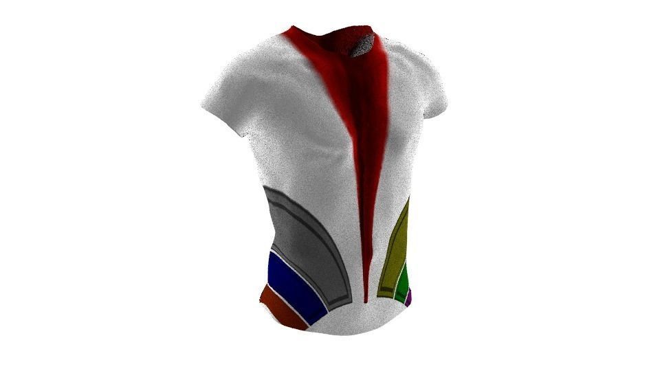 Shirt Low-poly 3D model_0