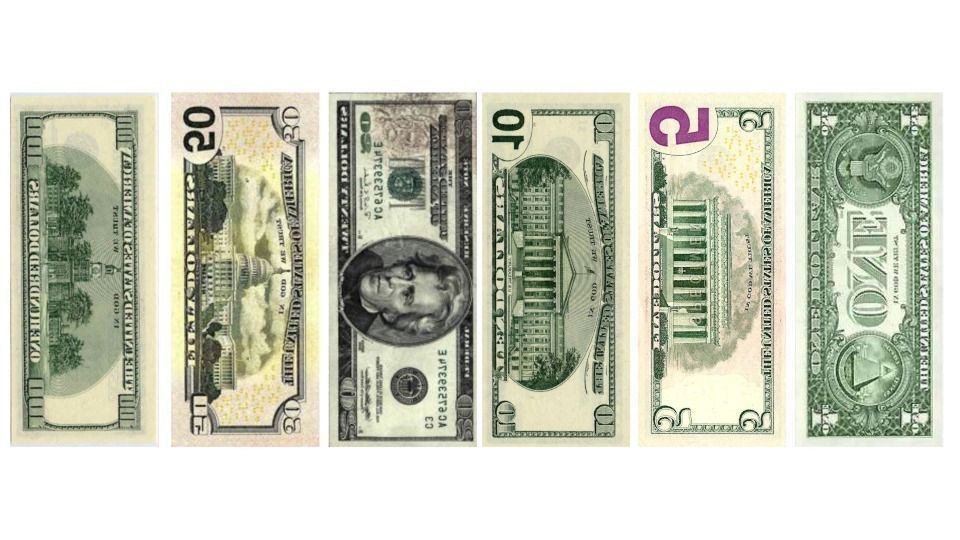 Dollar Bills Low-poly 3D model_1