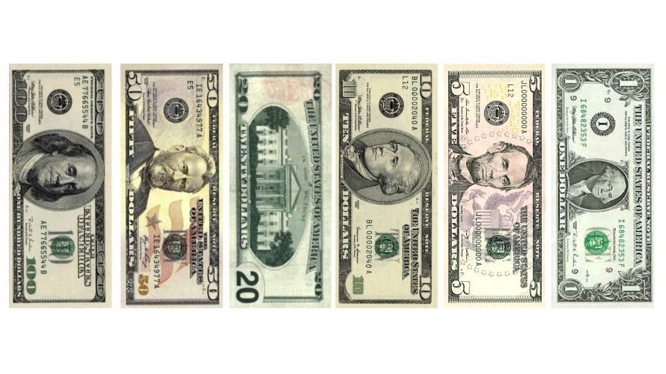 Dollar Bills Low-poly 3D model_0