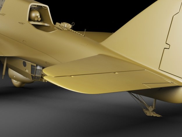 Pzl 23 Karas light bomber 3D model_25