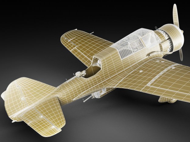 Pzl 23 Karas light bomber 3D model_27