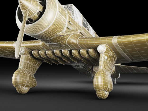 Pzl 23 Karas light bomber 3D model_28