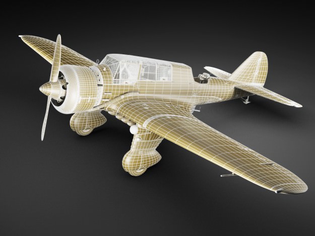 Pzl 23 Karas light bomber 3D model_26