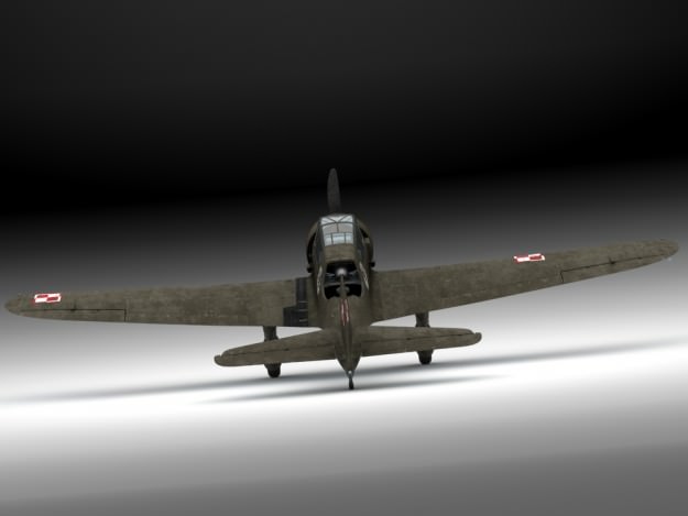 Pzl 23 Karas light bomber 3D model_6