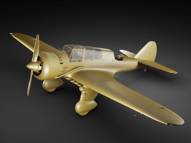 Pzl 23 Karas light bomber 3D model_21