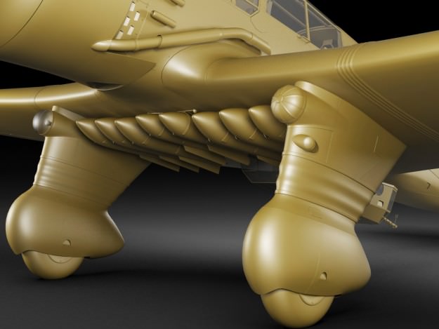 Pzl 23 Karas light bomber 3D model_24