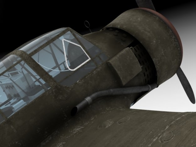 Pzl 23 Karas light bomber 3D model_7