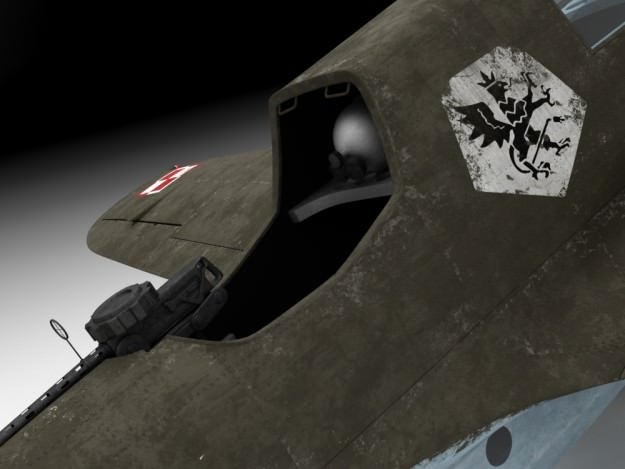 Pzl 23 Karas light bomber 3D model_8