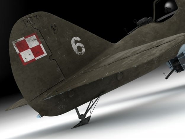 Pzl 23 Karas light bomber 3D model_10