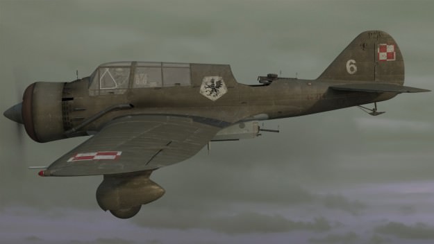 Pzl 23 Karas light bomber 3D model_15