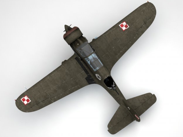 Pzl 23 Karas light bomber 3D model_4